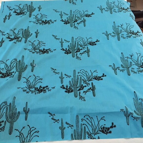 Vintage MCM Harwood Steiger Roadrunner Fabric "Running Birds" 44”W x 90” L - Picture 1 of 8